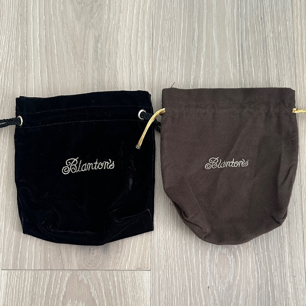 Blanton’s Whiskey Dust Bag and Blanton’s Gold Dust Bags